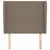 Produktbild 3 för Sänggavel med kanter taupe 93x23x118/128 cm tyg