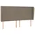 Produktbild 2 för Sänggavel med kanter taupe 183x23x118/128 cm tyg