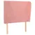 Produktbild 2 för Sänggavel med kanter rosa 83x23x118/128 cm sammet
