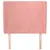 Produktbild 3 för Sänggavel med kanter rosa 83x23x118/128 cm sammet