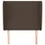 Produktbild 3 för Sänggavel med kanter brun 93x23x118/128 cm konstläder