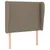 Produktbild 2 för Sänggavel med kanter taupe 93x23x118/128 cm tyg