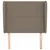 Produktbild 3 för Sänggavel med kanter taupe 93x23x118/128 cm tyg