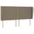 Produktbild 2 för Sänggavel med kanter taupe 163x23x118/128 cm tyg