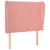 Produktbild 2 för Sänggavel med kanter rosa 83x23x118/128 cm sammet