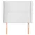 Produktbild 3 för Sänggavel med kanter vit 83x23x118/128 cm konstläder