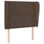 Produktbild 2 för Sänggavel med kanter brun 93x23x118/128 cm konstläder