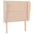 Produktbild 2 för Sänggavel med kanter cappuccino 103x23x118/128 cm konstläder