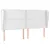 Produktbild 2 för Sänggavel med kanter vit 203x23x118/128 cm konstläder