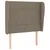 Produktbild 2 för Sänggavel med kanter taupe 103x23x118/128 cm tyg 