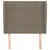 Produktbild 3 för Sänggavel med kanter taupe 103x23x118/128 cm tyg 