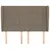 Produktbild 3 för Sänggavel med kanter taupe 147x23x118/128 cm tyg