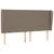Produktbild 2 för Sänggavel med kanter taupe 203x23x118/128 cm tyg