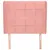 Produktbild 3 för Sänggavel med kanter rosa 93x23x118/128 cm sammet