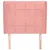 Produktbild 3 för Sänggavel med kanter rosa 103x23x118/128 cm sammet