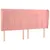 Produktbild 2 för Sänggavel med kanter rosa 163x23x118/128 cm sammet
