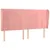 Produktbild 2 för Sänggavel med kanter rosa 203x23x118/128 cm sammet