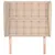 Produktbild 3 för Sänggavel med kanter cappuccino 83x23x118/128 cm konstläder