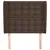 Produktbild 3 för Sänggavel med kanter brun 93x23x118/128 cm konstläder