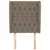 Produktbild 3 för Sänggavel med kanter taupe 83x23x118/128 cm tyg