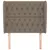 Produktbild 3 för Sänggavel med kanter taupe 103x23x118/128 cm tyg
