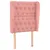 Produktbild 2 för Sänggavel med kanter rosa 83x23x118/128 cm sammet