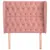 Produktbild 3 för Sänggavel med kanter rosa 93x23x118/128 cm sammet