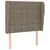 Produktbild 2 för Sänggavel med kanter taupe 93x23x118/128 cm tyg