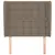 Produktbild 3 för Sänggavel med kanter taupe 93x23x118/128 cm tyg