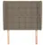 Produktbild 3 för Sänggavel med kanter taupe 103x23x118/128 cm tyg