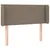Produktbild 2 för Sänggavel med kanter taupe 83x16x78/88 cm tyg