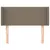 Produktbild 3 för Sänggavel med kanter taupe 83x16x78/88 cm tyg