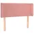Produktbild 2 för Sänggavel med kanter rosa 83x16x78/88 cm sammet