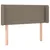 Produktbild 2 för Sänggavel med kanter taupe 93x16x78/88 cm tyg