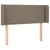 Produktbild 2 för Sänggavel med kanter taupe 103x16x78/88 cm tyg