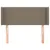 Produktbild 3 för Sänggavel med kanter taupe 103x16x78/88 cm tyg