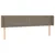 Produktbild 2 för Sänggavel med kanter taupe 203x16x78/88 cm tyg