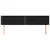 Produktbild 3 för Sänggavel med kanter svart 203x16x78/88 cm sammet