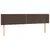 Produktbild 2 för Sänggavel med kanter brun 203x16x78/88 cm konstläder