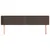 Produktbild 3 för Sänggavel med kanter brun 203x16x78/88 cm konstläder