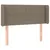 Produktbild 2 för Sänggavel med kanter taupe 93x16x78/88 cm tyg