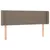 Produktbild 2 för Sänggavel med kanter taupe 147x16x78/88 cm tyg