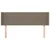 Produktbild 3 för Sänggavel med kanter taupe 147x16x78/88 cm tyg
