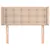 Produktbild 3 för Sänggavel med kanter cappuccino 83x16x78/88 cm konstläder