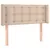 Produktbild 2 för Sänggavel med kanter cappuccino 103x16x78/88 cm konstläder
