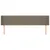 Produktbild 3 för Sänggavel med kanter taupe 203x16x78/88 cm tyg