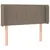 Produktbild 2 för Sänggavel med kanter taupe 93x16x78/88 cm tyg