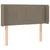 Produktbild 2 för Sänggavel med kanter taupe 103x16x78/88 cm tyg