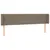 Produktbild 2 för Sänggavel med kanter taupe 163x16x78/88 cm tyg