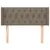 Produktbild 3 för Sänggavel med kanter taupe 103x16x78/88 cm tyg